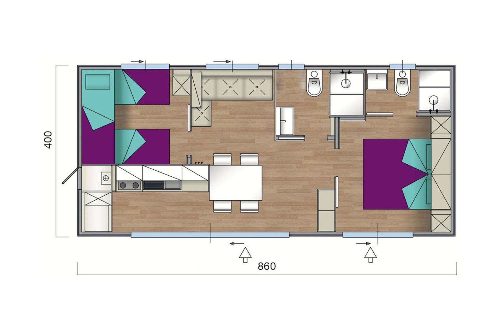 Superior Two-bedroom Mobile Home