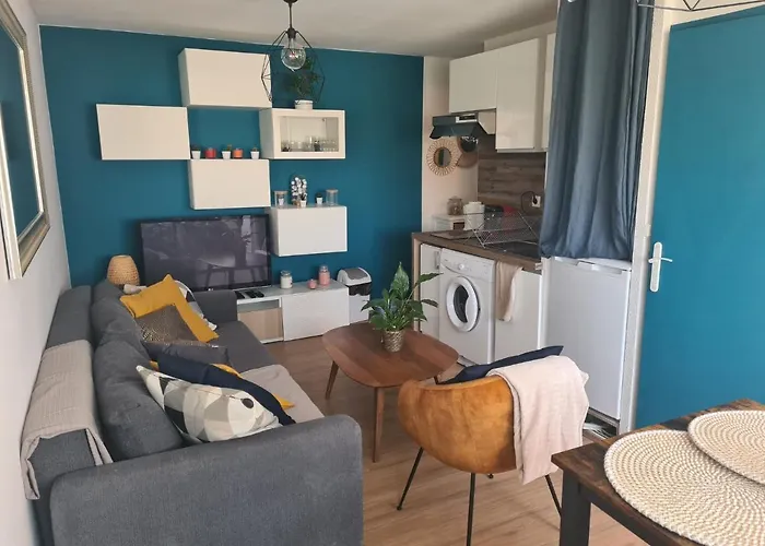 Appartement T2 27m² meublé vue mer, 50m de la plage