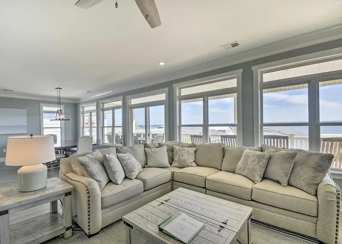 Coastal Retreat W/ Double Deck & Ocean Views!