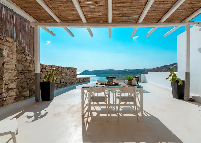 Panoramic Aegean Residence At Elia Beach Mykonos - Private & Exclusive
