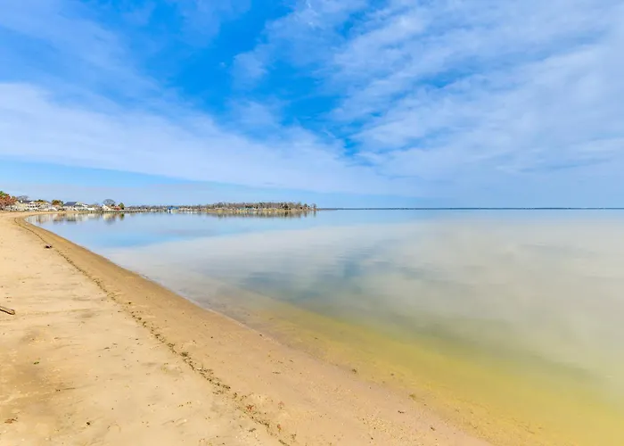 Riverfront Colonial Beach Home W/ Private Beach!
