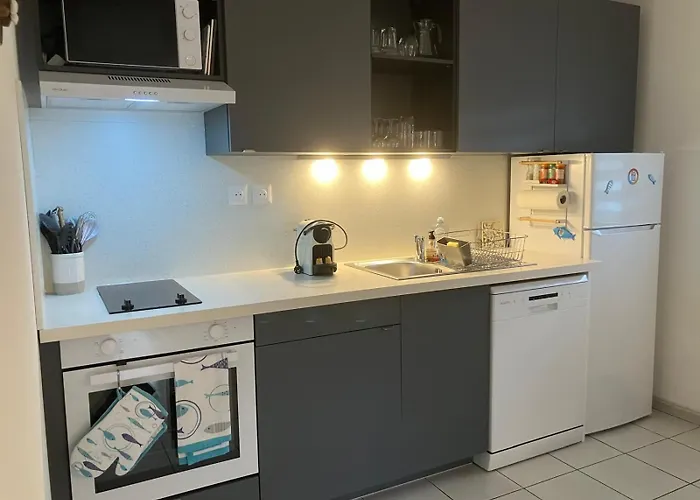 Appartement 4 étoiles avec jardin clôturé et piscine dans la résidence - Narbonne Plage