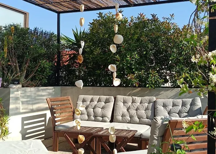 Chambre calme ouvrant sur magnifique rooftop