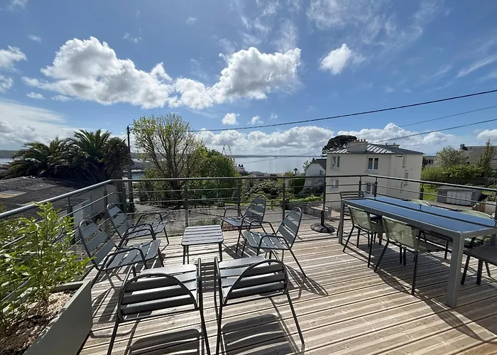maison vue mer avec terrasse