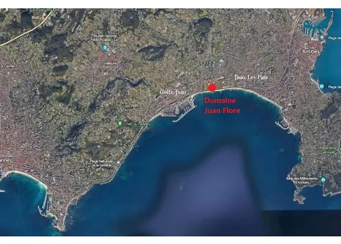 Grand Studio Front De Mer Climatise-Piscine-Parking- Juan Les Pins