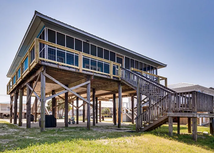Waterfront Dauphin Island Home W/ Deck & Boat Dock
