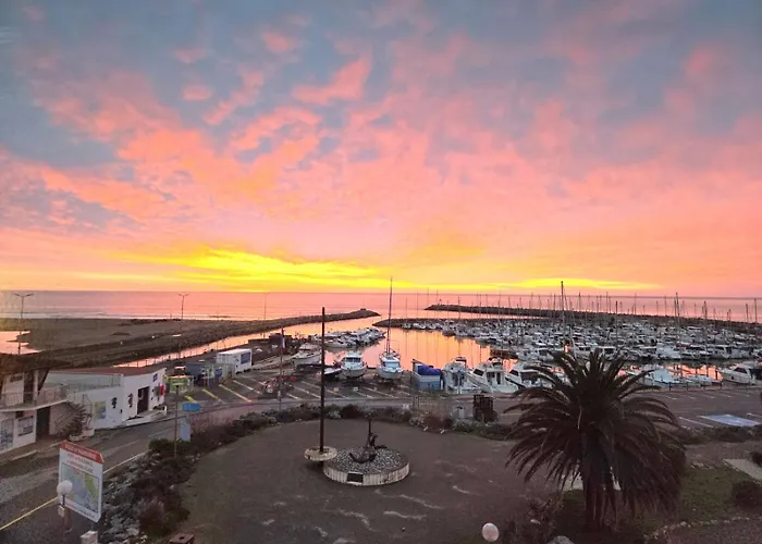 Front de mer - Vue mer&port - Narbonne-Plage