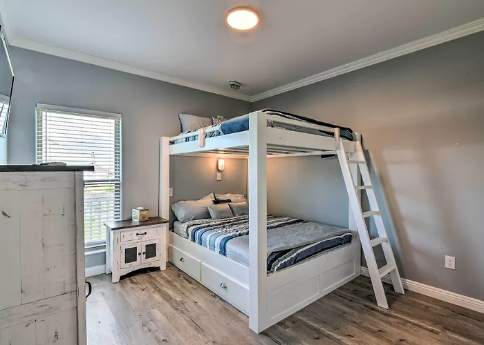 Ocean View + Wraparound Deck: Crystal Beach Home!